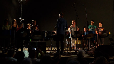 Semaine de la musique 2013 : L'atelier steel Drum à l'ancienne Coopérative