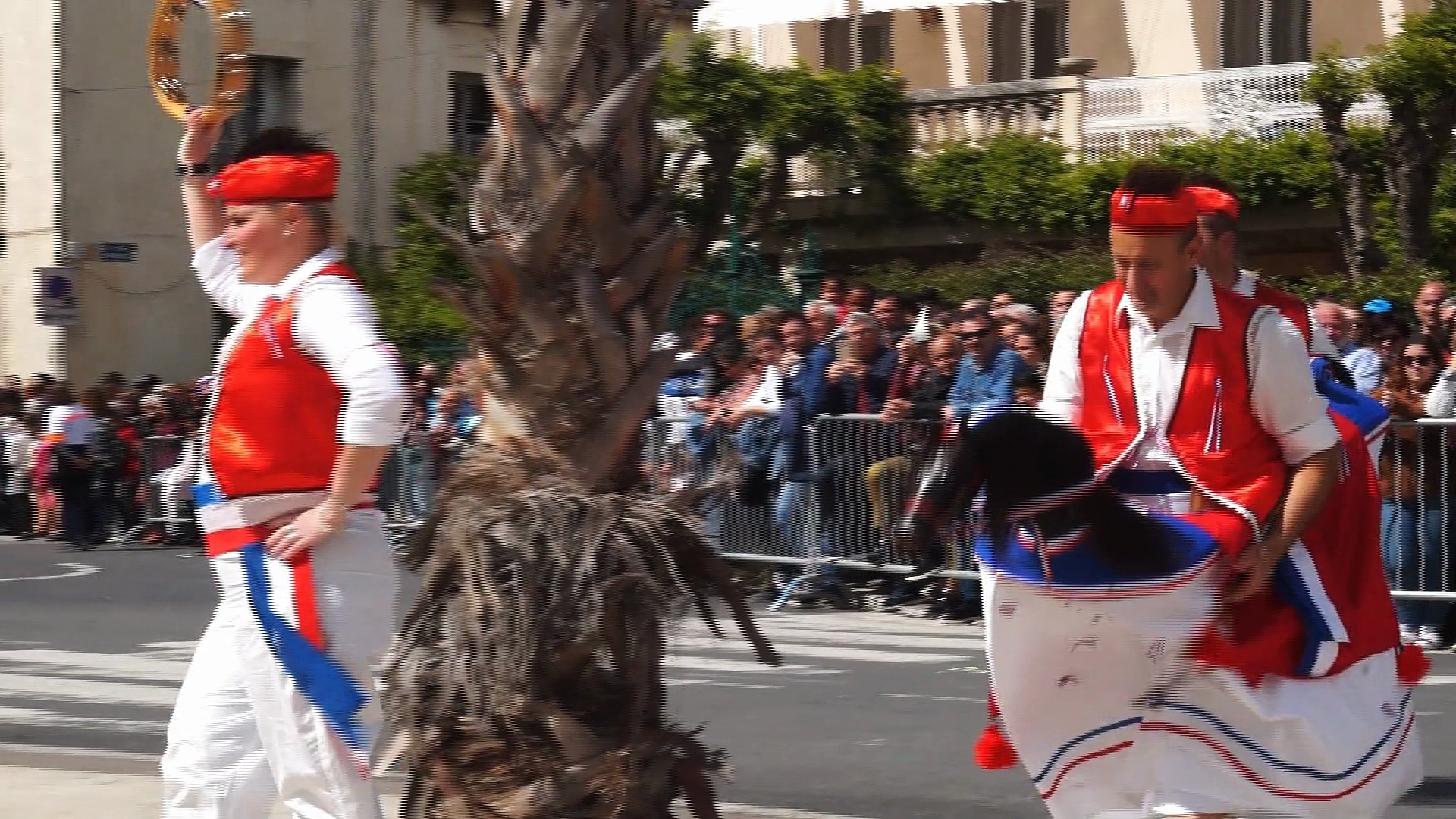 40 ème corso de la ville de Mèze - La danse du chevalet le 1 er mai