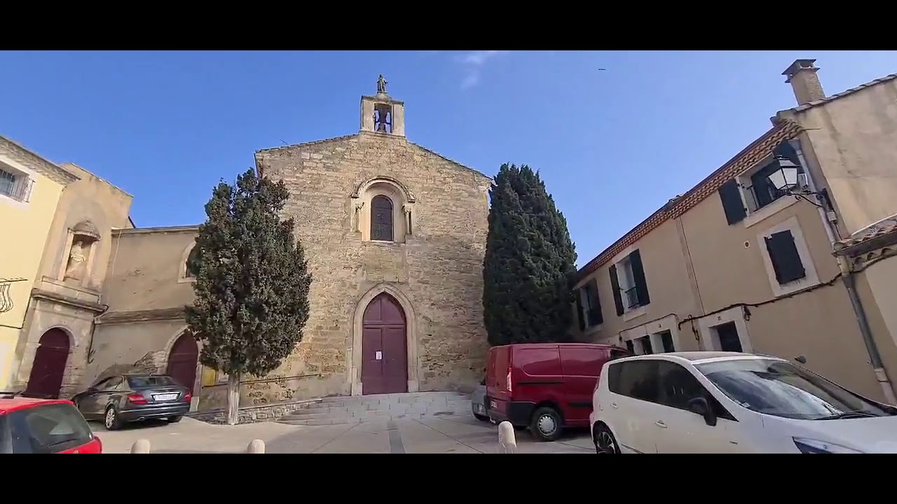 Mèze vue de la terre - La Chapelle des Pénitents